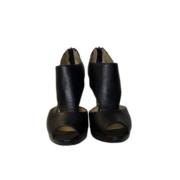 BCBG MaxAzria Leather ILMA Studded Heels Peep Toe - Picture 5 of 13